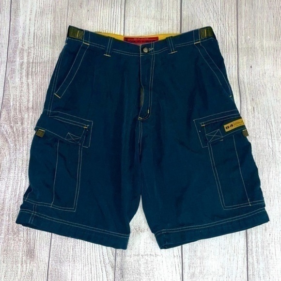 COLO WEAR Men’s Cargo Shorts Navy Blue 6 Pockets Outdoor Wear Size 34 Inseam 32 - Picture 1 of 8